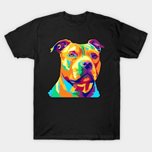 American Staffordshire Terrier Pop Art - Dog Lover Gifts T-Shirt